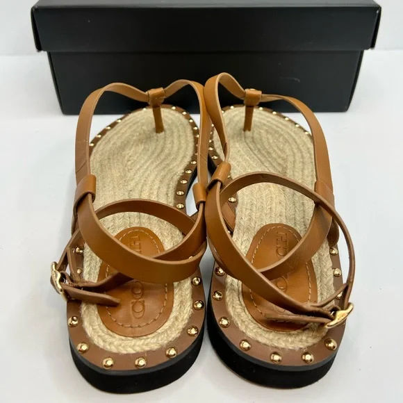 COACH SANDALS, “GRACEY LEATHER “PENNY” COLOR, WOMENS SIZE 7.5-B, EUR 38-B - Picture 7 of 16